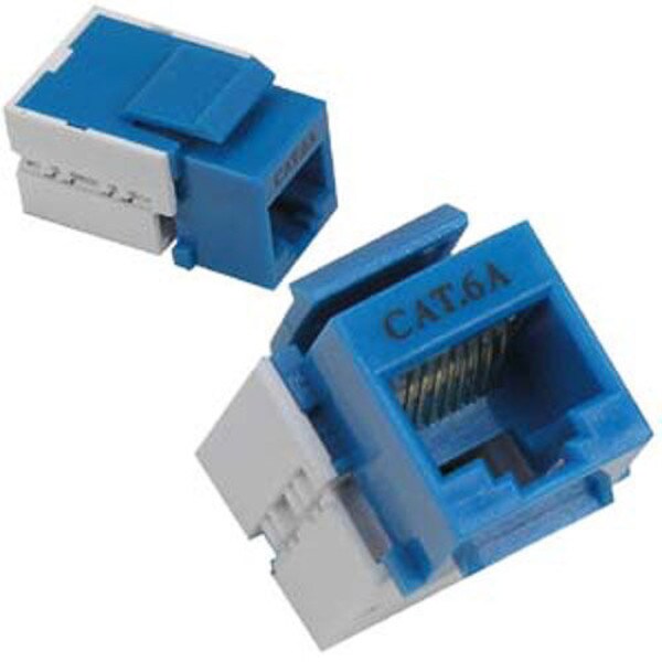Main product image for Cat 6A Keystone Jack Blue 75138